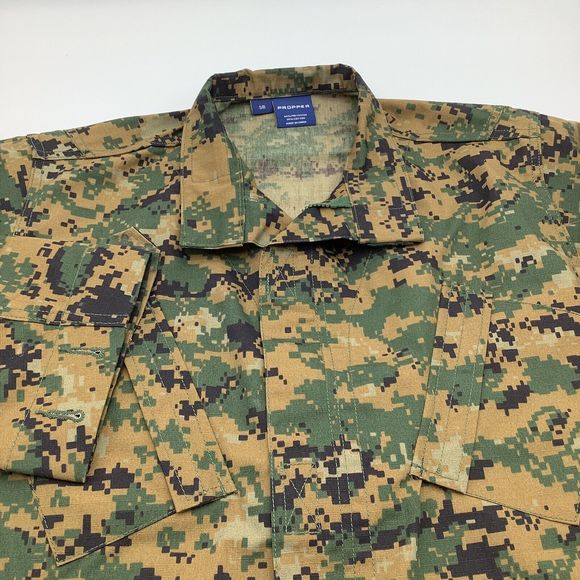 Propper Mens Long Sleeve Full Zip Camo Jacket Size Small - Picture 3 of 7